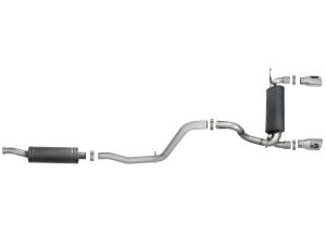 aFe Power - 49-38066-P | AFE Power Rebel Series 2-1/2 IN 304 Stainless Steel Cat-Back Exhaust w/ Polished Tips (2018-2024 Wrangler JL V6-3.6L) - Image 2