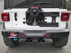 aFe Power - 49-38071-B | AFE Power Rebel Series 2-1/2 IN 304 Stainless Steel Cat-Back Exhaust System w/ Black Tip (2018-2024 Wrangler JL V6-3.6L ) - Image 6