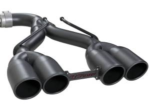 aFe Power - 49-38071-B | AFE Power Rebel Series 2-1/2 IN 304 Stainless Steel Cat-Back Exhaust System w/ Black Tip (2018-2024 Wrangler JL V6-3.6L ) - Image 4