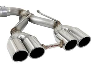 aFe Power - 49-38071-P | AFE Power Rebel Series 2-1/2 IN 304 Stainless Steel Cat-Back Exhaust w/ Polished Tip (2018-2024 Wrangler JL V6-3.6L ) - Image 3