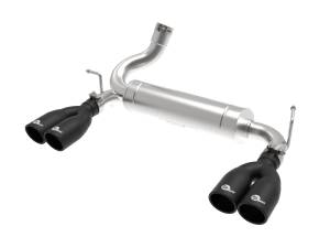 49-38086-B | AFE Power Vulcan Series 2-1/2 IN 304 Stainless Steel Axle-Back Exhaust System Black (2007-2018 Wrangler JK V6-3.6L/3.8L)