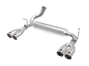 49-38086-P | AFE Power Vulcan Series 2-1/2 IN 304 Stainless Steel Axle-Back Exhaust System Polished (2007-2018 Wrangler JK V6-3.6L/3.8L)