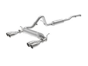 49-38087-P | AFE Power Vulcan Series 2-1/2 IN 304 Stainless Steel Cat-Back Exhaust System Polished (2007-2018 Wrangler JK V6-3.6L/3.8L)