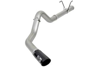 49-42006-B | AFE Power Large Bore-HD 4 IN 409 Stainless Steel DPF-Back Exhaust System w/ Black Tip (2007-2012 Ram 2500, 3500 Pickup L6-6.7L td)