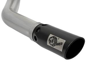 aFe Power - 49-42006-B | AFE Power Large Bore-HD 4 IN 409 Stainless Steel DPF-Back Exhaust System w/ Black Tip (2007-2012 Ram 2500, 3500 Pickup L6-6.7L td) - Image 3