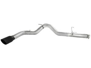 aFe Power - 49-42016-B | AFE Power Large Bore-HD 5 IN 409 Stainless Steel DPF-Back Exhaust System w/Black Tip (2007-2012 Ram 2500, 3500 Pickup L6-6.7L td) - Image 3