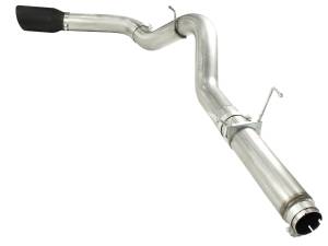 aFe Power - 49-42016-B | AFE Power Large Bore-HD 5 IN 409 Stainless Steel DPF-Back Exhaust System w/Black Tip (2007-2012 Ram 2500, 3500 Pickup L6-6.7L td) - Image 1