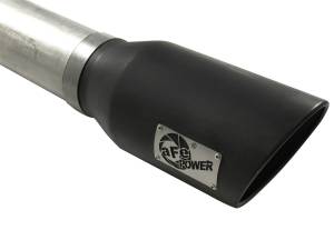 aFe Power - 49-42016-B | AFE Power Large Bore-HD 5 IN 409 Stainless Steel DPF-Back Exhaust System w/Black Tip (2007-2012 Ram 2500, 3500 Pickup L6-6.7L td) - Image 4