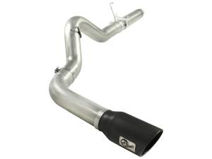 aFe Power - 49-42016-B | AFE Power Large Bore-HD 5 IN 409 Stainless Steel DPF-Back Exhaust System w/Black Tip (2007-2012 Ram 2500, 3500 Pickup L6-6.7L td) - Image 2