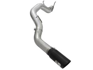 aFe Power - 49-42039-B | AFE Power Large Bore-HD 5 IN 409 Stainless Steel DPF-Back Exhaust System w/Black Tip (2013-2018 Ram 2500, 3500 Pickup L6-6.7L td) - Image 2