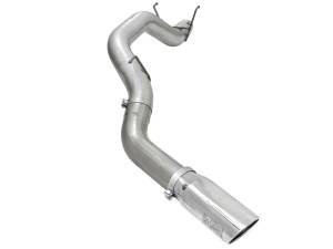 aFe Power - 49-42039-P | AFE Power Large Bore-HD 5 IN 409 Stainless Steel DPF-Back Exhaust System w/Polished Tip (2013-2018 Ram 2500, 3500 Pickup L6-6.7L td) - Image 2