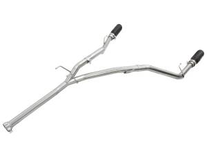 aFe Power - 49-42041-B | AFE Power Large Bore-HD 2-1/2 IN 409 Stainless Steel DPF-Back Exhaust System w/Black Tip (2014-2019 Ram 1500 Pickup V6-3.0L td) - Image 1