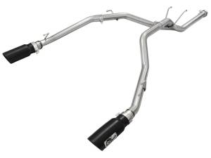 aFe Power - 49-42041-B | AFE Power Large Bore-HD 2-1/2 IN 409 Stainless Steel DPF-Back Exhaust System w/Black Tip (2014-2019 Ram 1500 Pickup V6-3.0L td) - Image 2