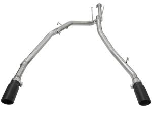 aFe Power - 49-42041-B | AFE Power Large Bore-HD 2-1/2 IN 409 Stainless Steel DPF-Back Exhaust System w/Black Tip (2014-2019 Ram 1500 Pickup V6-3.0L td) - Image 3