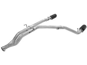 aFe Power - 49-42044-B | AFE Power Large Bore-HD 3 IN 409 Stainless Steel DPF-Back Exhaust System w/Black Tip (2014-2019 Ram 1500 Pickup V6-3.0L td) - Image 3