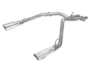 49-42045-P | AFE Power Large Bore-HD 3 IN 409 Stainless Steel DPF-Back Exhaust System w/Polished Tip (2014-2019 Ram 1500 Pickup V6-3.0L td)