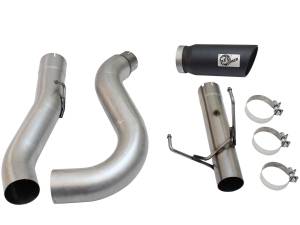 aFe Power - 49-42051-1B | AFE Power Large Bore-HD 5 IN 409 Stainless Steel DPF-Back Exhaust System w/Black Tip (2013-2018 Ram 2500, 3500 Pickup L6-6.7L td) - Image 2