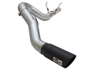 49-42051-1B | AFE Power Large Bore-HD 5 IN 409 Stainless Steel DPF-Back Exhaust System w/Black Tip (2013-2018 Ram 2500, 3500 Pickup L6-6.7L td)