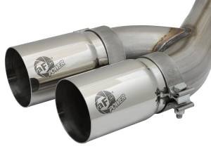 aFe Power - 49-42057-P | AFE Power Rebel Series 3-1/2 IN Stainless Steel Cat-Back Exhaust System w/Polish Tip (2014-2018 Ram 2500, 3500 Pickup V8-6.4L) - Image 4