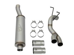 aFe Power - 49-42057-P | AFE Power Rebel Series 3-1/2 IN Stainless Steel Cat-Back Exhaust System w/Polish Tip (2014-2018 Ram 2500, 3500 Pickup V8-6.4L) - Image 2