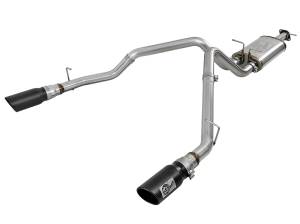 49-42059-B | AFE Power MACH Force-Xp 3 IN Stainless Steel Cat-Back Exhaust System w/ Dual Black Tips (2019-2024 1500 V8-5.7L)