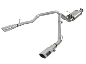 49-42059-P | AFE Power MACH Force-Xp 3 IN Stainless Steel Cat-Back Exhaust System w/ Dual Polish Tips (2019-2024 1500 V8-5.7L)