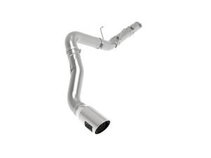 aFe Power - 49-42078-P | AFE Power Large Bore-HD 5 IN 409 Stainless Steel DPF-Back Exhaust System w/Polished Tip (2019-2024 Ram 2500, 3500 Pickup L6-6.7L td) - Image 1