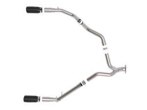 aFe Power - 49-42080-B | AFE Power Large Bore-HD 3 IN 409 Stainless Steel DPF-Back Exhaust System w/Black Tip (2020-2021 1500 V6-3.0L td) - Image 2