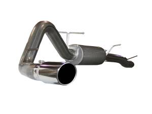 49-43003 | AFE Power Large Bore-HD 4 IN 409 Stainless Steel Cat-Back Exhaust System w/ Polished Tip (2003-2007 F250, F350 Super Duty V8-6.0L td)