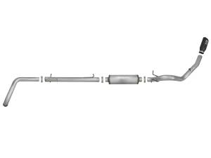 aFe Power - 49-43008-B | AFE Power Large Bore-HD 4 IN 409 Stainless Steel Turbo-Back Exhaust System w/ Black Tip (2000-2003 Excursion V8-7.3L td) - Image 2