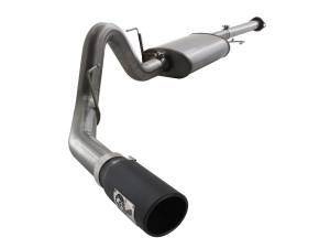 aFe Power - 49-43038-B | AFE Power MACH Force-Xp 3 IN to 3-1/2 IN 409 Stainless Steel Cat-Back Exhaust w/ Black Tip (2011-2014 F150 Pickup V6-3.5L tt) - Image 1