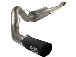 aFe Power - 49-43041-B | AFE Power MACH Force-Xp 4 IN Stainless Steel Cat-Back Exhaust System w/Black Tip (2011-2014 F150 Pickup V6-3.5L tt) - Image 1