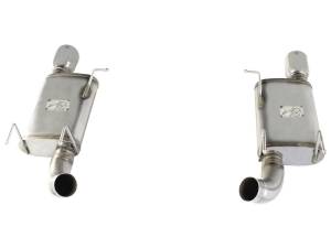 aFe Power - 49-43052-P | AFE Power MACH Force-Xp 3 IN 409 Stainless Steel Axle-Back Exhaust System w/Polished Tip (2011-2014 Mustang V8-5.0L) - Image 3