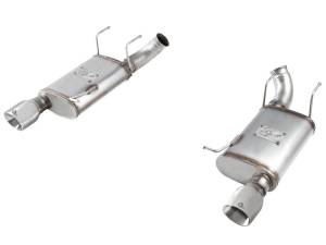 49-43052-P | AFE Power MACH Force-Xp 3 IN 409 Stainless Steel Axle-Back Exhaust System w/Polished Tip (2011-2014 Mustang V8-5.0L)