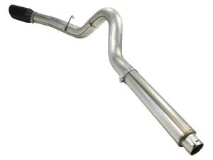 aFe Power - 49-43054-B | AFE Power Large Bore-HD 5 IN 409 Stainless Steel DPF-Back Exhaust System w/Black Tip (2008-2010 F250, F350 Super Duty V8-6.4L td) - Image 3