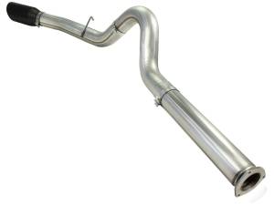 aFe Power - 49-43055-B | AFE Power Large Bore-HD 5 IN 409 Stainless Steel DPF-Back Exhaust System w/Black Tip (2011-2014 F250, F350 Super Duty V8-6.7L td) - Image 3