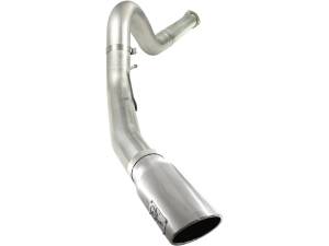 aFe Power - 49-43055-P | AFE Power Large Bore-HD 5 IN 409 Stainless Steel DPF-Back Exhaust System w/Polished Tip (2011-2014 F250, F350 Super Duty V8-6.7L td) - Image 2