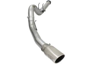 aFe Power - 49-43064-P | AFE Power Large Bore-HD 5 IN 409 Stainless Steel DPF-Back Exhaust System w/Polished Tip (2015-2016 F250, F350 Super Duty V8-6.7L td) - Image 2