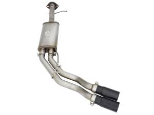 aFe Power - 49-43071-B | AFE Power Rebel Series 3 IN to 2-1/2 IN 409 Stainless Steel Cat-Back Exhaust w/Black Tip (2010-2014 F150 Pickup V8-6.2L) - Image 2