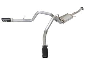 aFe Power - 49-43074-B | AFE Power MACH Force-Xp 3 IN 409 Stainless Steel Cat-Back Exhaust System w/Black Tip (2015-2020 F150 Pickup V8-5.0L) - Image 1