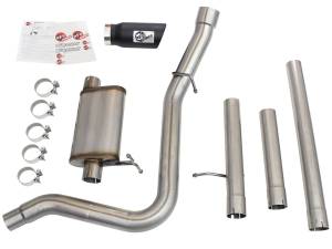 aFe Power - 49-43076-B | AFE Power MACH Force-Xp 3 IN to 3-1/2 IN 409 Stainless Steel Cat-Back Exhaust w/ Black Tip (1999-2004 F250, F350 Super Duty V10-6.8L/V8-5.4L) - Image 2