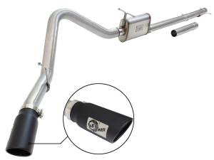 49-43076-B | AFE Power MACH Force-Xp 3 IN to 3-1/2 IN 409 Stainless Steel Cat-Back Exhaust w/ Black Tip (1999-2004 F250, F350 Super Duty V10-6.8L/V8-5.4L)