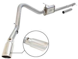 49-43076-P | AFE Power MACH Force-Xp 3 IN to 3-1/2 IN 409 Stainless Steel Cat-Back Exhaust w/Polish Tip (1999-2004 F250, F350 Super Duty V10-6.8L/V8-5.4L)