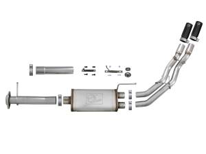 aFe Power - 49-43078-B | AFE Power Rebel Series 3 IN to 2-1/2 IN 409 Stainless Steel Cat-Back Exhaust w/ Black Tip (2011-2014 F150 Pickup V6-3.5L tt) - Image 2