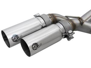 aFe Power - 49-43078-P | AFE Power Rebel Series 3 IN to 2-1/2 IN 409 Stainless Steel Cat-Back Exhaust w/ Polish Tip (2011-2014 F150 Pickup V6-3.5L tt) - Image 3