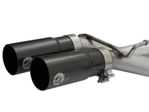 aFe Power - 49-43079-B | AFE Power Rebel Series 3 IN to 2-1/2 IN 409 Stainless Steel Cat-Back Exhaust w/Black Tip (2004-2008 F150 Pickup V8-4.6/5.4L) - Image 4