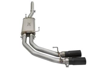 aFe Power - 49-43079-B | AFE Power Rebel Series 3 IN to 2-1/2 IN 409 Stainless Steel Cat-Back Exhaust w/Black Tip (2004-2008 F150 Pickup V8-4.6/5.4L) - Image 3