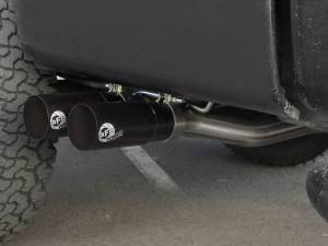 aFe Power - 49-43079-B | AFE Power Rebel Series 3 IN to 2-1/2 IN 409 Stainless Steel Cat-Back Exhaust w/Black Tip (2004-2008 F150 Pickup V8-4.6/5.4L) - Image 8