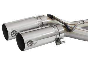 aFe Power - 49-43079-P | AFE Power Rebel Series 3 IN to 2-1/2 IN 409 Stainless Steel Cat-Back Exhaust w/ Polish Tip (2004-2008 F150 Pickup V8-4.6/5.4L) - Image 4