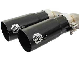 aFe Power - 49-43080-B | AFE Power Rebel Series 3 IN to 2-1/2 IN 409 Stainless Steel Cat-Back Exhaust w/Black Tip (2009-2014 F150 Pickup V8-4.6L/5.4L/5.0L) - Image 5